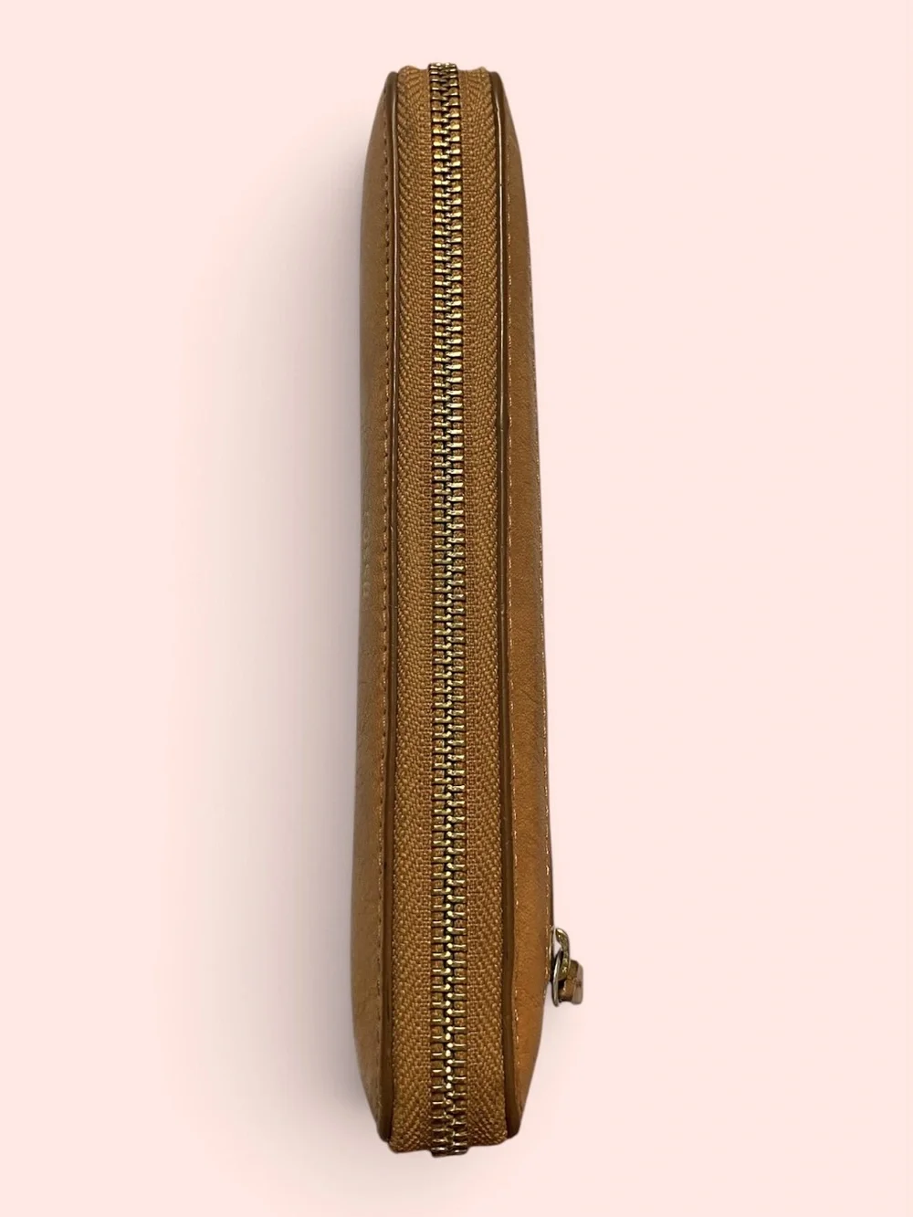Fossil Tan Full-Zip Wallet